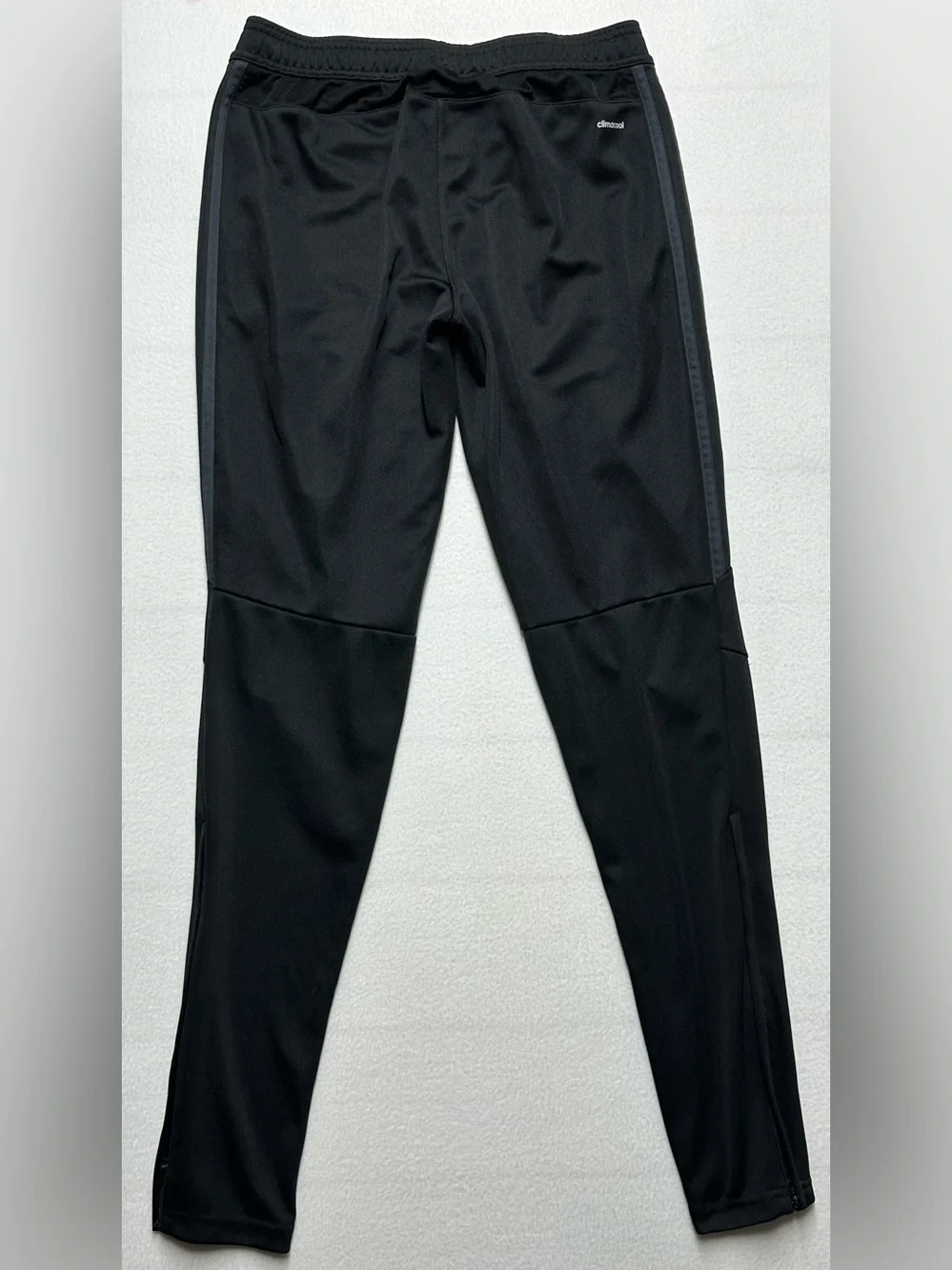 Adidas Women’s Small Track Pants • Black Athletic Training Zip‑Leg